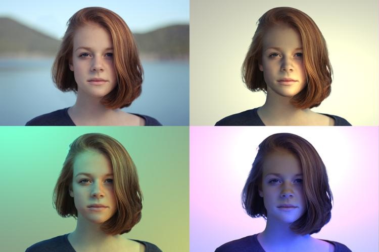 Real-time image relighting