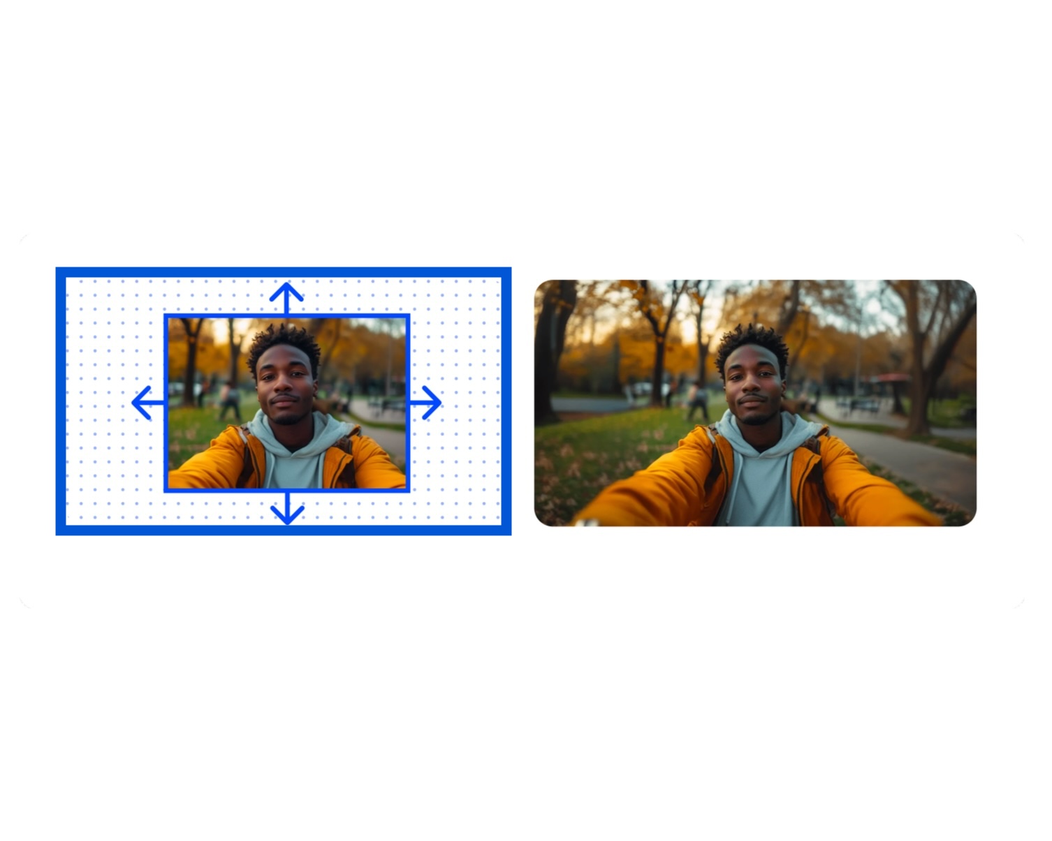 Image expansion (Uncrop) result